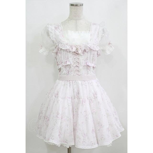 LIZ LISA / ローズリボンシフォンワンピース Free ピンク H-26-01-30