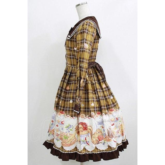 メタモルフォーゼ　もりのパティシエワンピース metamorphose / もりのパティシエ長袖ワンピース Free ブラウン H-26