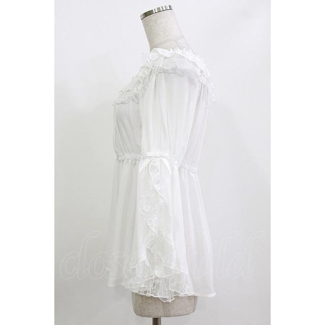 axes femme kawaii / 2WAY姫袖ブラウス M 白 H-26-05-08-047-AX-BL-NS 