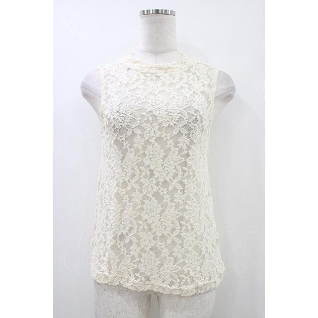 LIZLISA レース　タンクトップ　インナー　アイボリー　トップス LIZ LISA / レースインナー 0 アイボリー H-26-05-28-048-LO-TO-NS-ZH