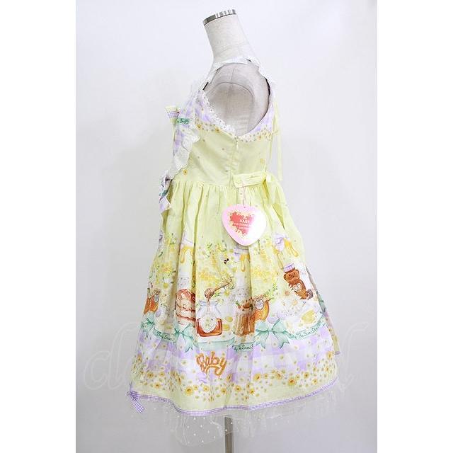 今週末までBee My Sweet Honey柄ジャンパースカート baby BABY,THE STARS SHINE BRIGHT / Bee My Sweet Honey柄ハートヨーク