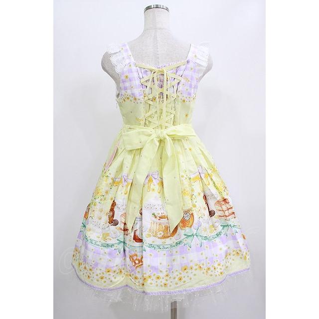 今週末までBee My Sweet Honey柄ジャンパースカート baby BABY,THE STARS SHINE BRIGHT / Bee My Sweet Honey柄ハートヨーク