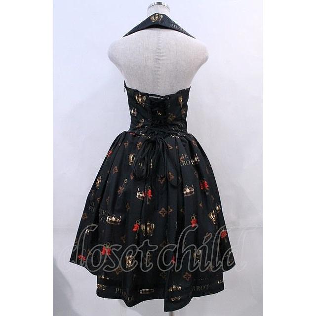 ATELIER PIERROT / Royal Crownベストワンピース 黒 I-24-01-26-048-EL 