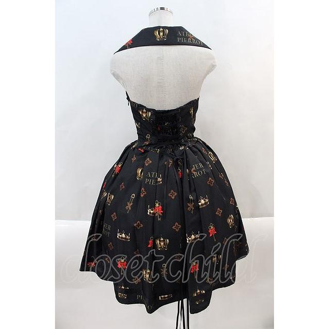 ATELIER PIERROT / Royal Crownベストワンピース 黒 I-24-09-22-093-EL