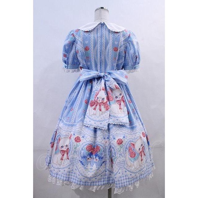 Angelic Pretty / Be My Valentineワンピース サックス I-24-02-09-008  