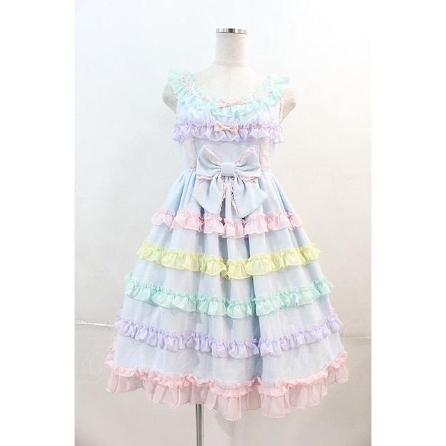 Angelic Pretty / しゃぼん玉ジャンパースカート(2023) サックス I-24 