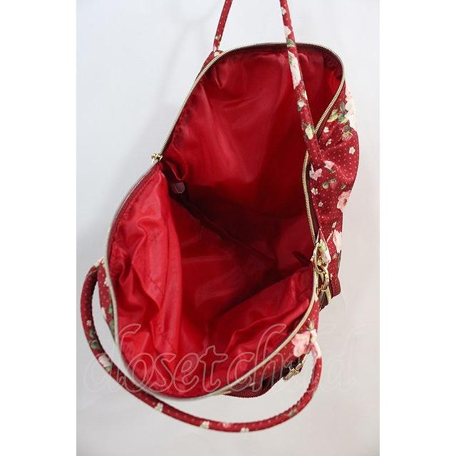 PINK HOUSE / Berry Roseプリントの3WAYミニバッグ レッド I-24-06-21