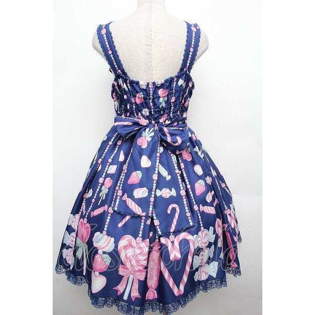 Angelic Pretty / Candy Ornamentジャンパースカート ネイビー S-26-03