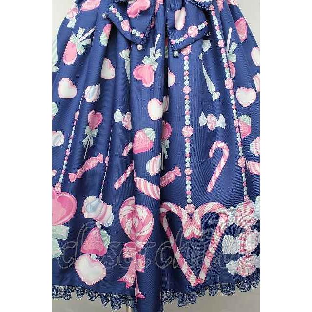 Angelic Pretty / Candy Ornamentジャンパースカート ネイビー S-26-03
