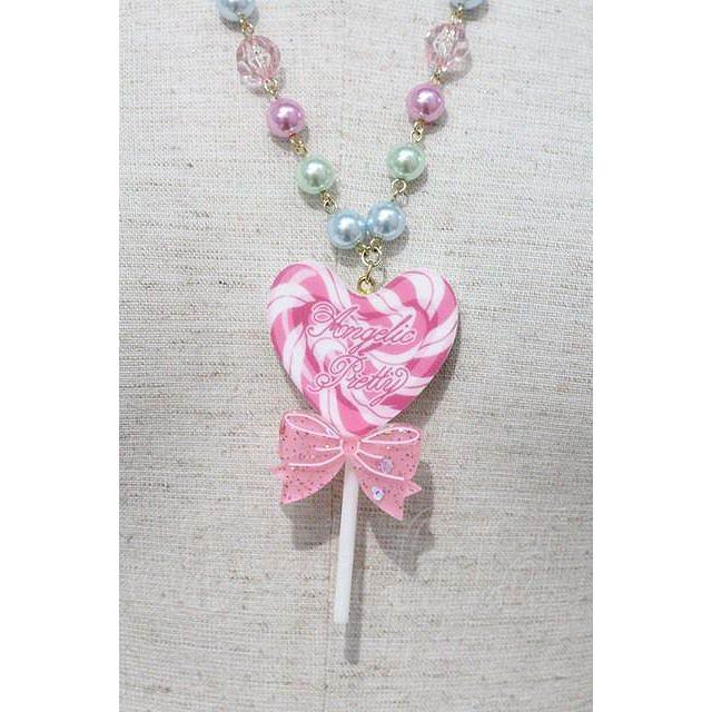 トッピングハートネックレス　Angelic Pretty Topping Heart Necklace by Angelic Pretty