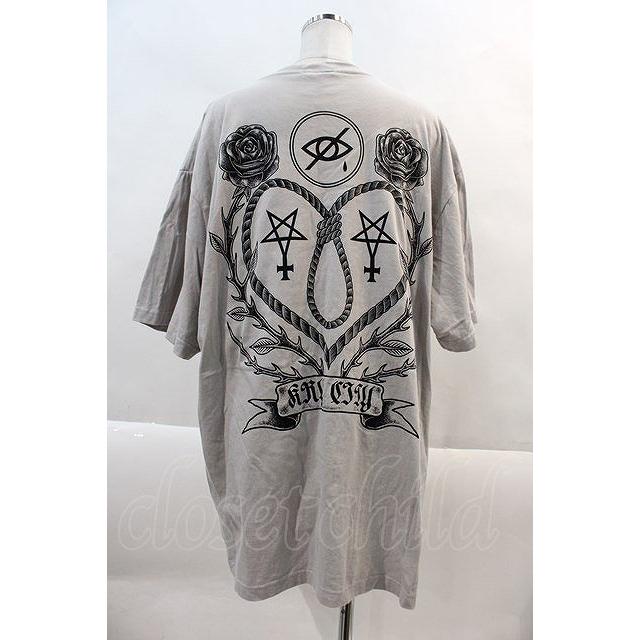 SALE】KRY CLOTHING / NAWA BIG TEE グレーX黒 I-24-10-29-038-EL-TO