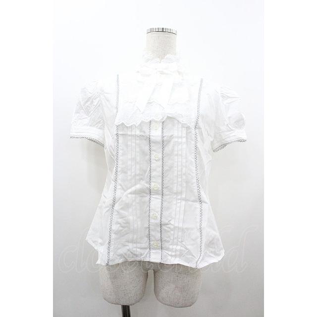 Angelic Pretty / ナイトジャボブラウス 白 I-26-01-20-008-AP-BL-SA