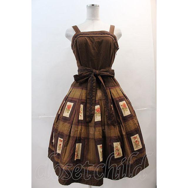 Victorian maiden / アンティークカードジャンパースカート ブラウン I
