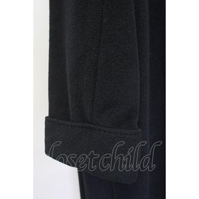 SALE】INGEBORG / 毛皮襟付きコート ブラック T-25-01-31-024-LO-CO-SA