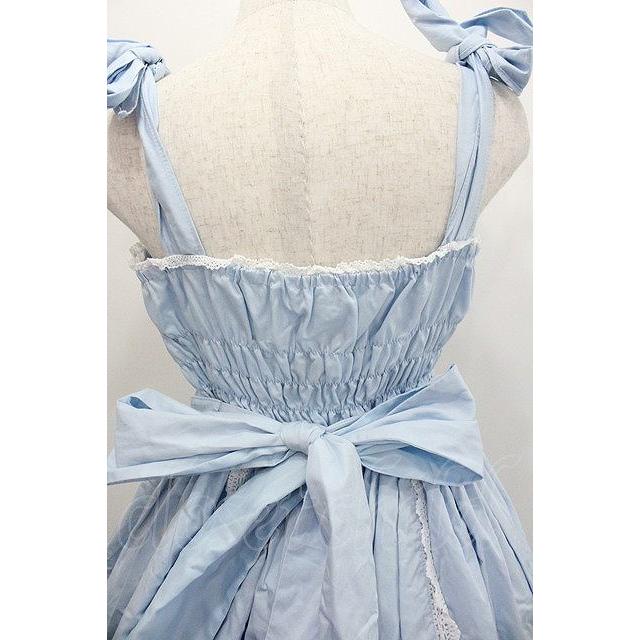 Angelic Pretty / リボンシャーリングジャンパースカート サックス I