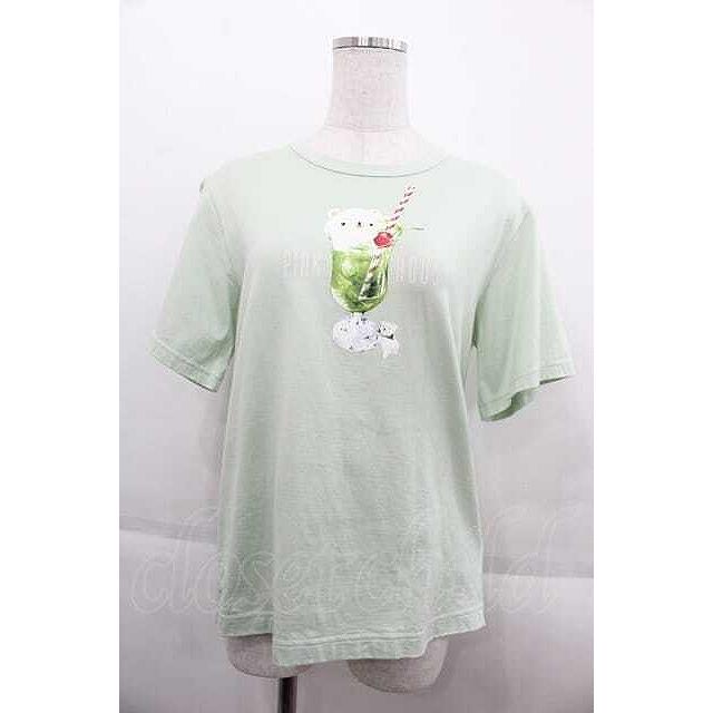 PINK HOUSE / クリームソーダプリントTシャツ グリーン I-25-09-13-034