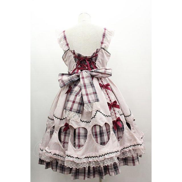 Angelic Pretty ラメタータンチェック ジャンパースカート ピンク黒 Angelic Pretty ラメタータンチェック ジャンパースカート