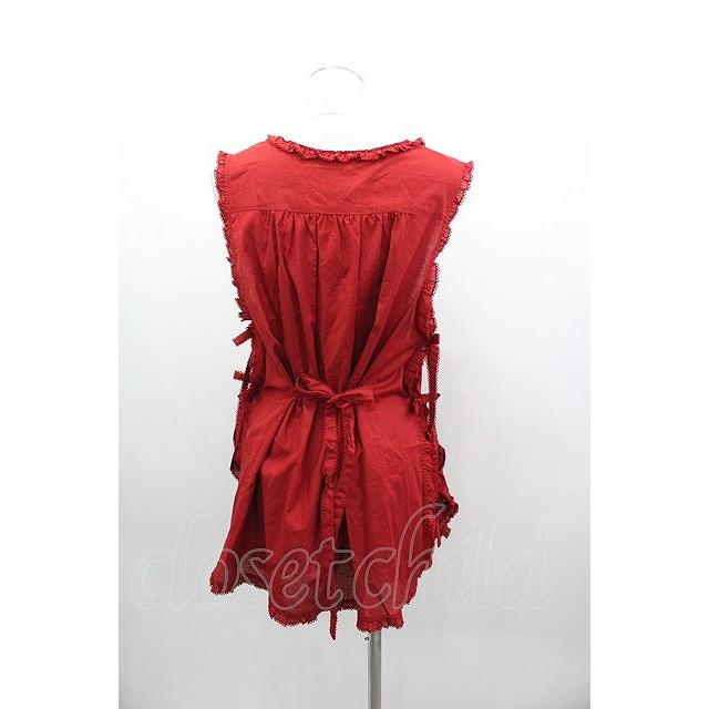 ピンクハウス 桜テディ タブリエ PINK HOUSE / 桜Teddy刺繍使いローンタブリエ 赤 I-25-03-15-060-LO-TO