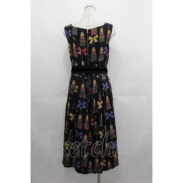 Jane Marple / Little tassel dollsスクエアドレス 黒 I-25-05