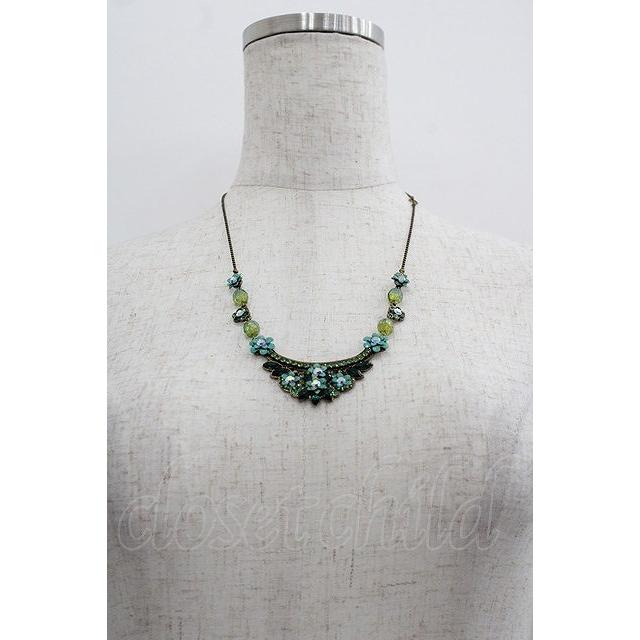 ミハエルネグリン、フラワーモチーフネックレス 美品✨希少】ミハエルネグリン ネックレス フラワーモチーフ ライン