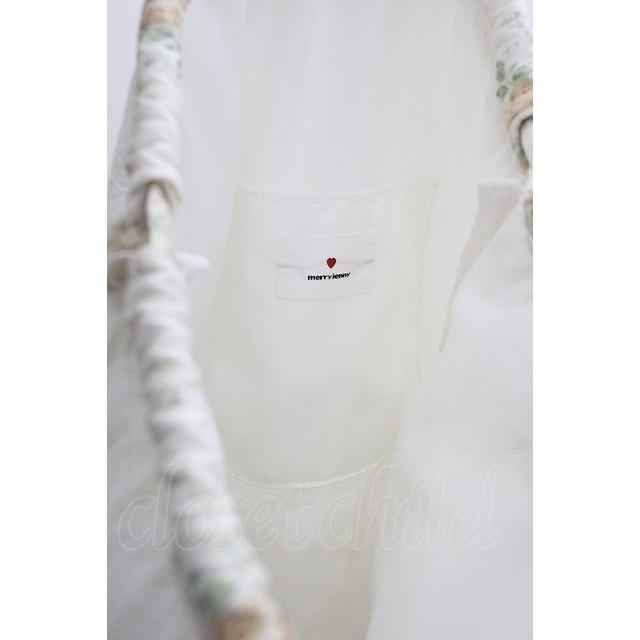 SALE】merry jenny / floralレースナップサック アイボリーX白 I-25