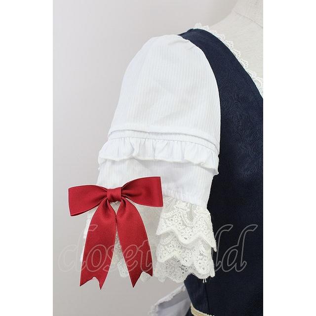 To Alice / 白雪姫ワンピース S ネイビー T-25-07-22-010-LO-OP-SA