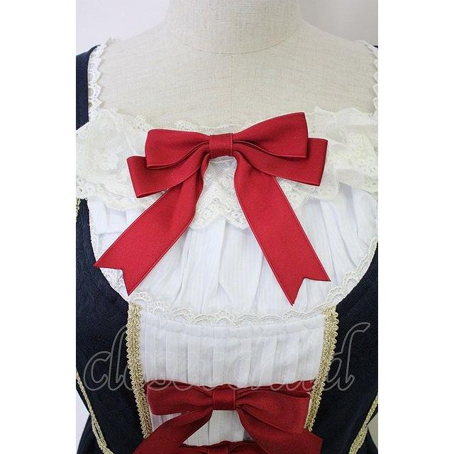 To Alice / 白雪姫ワンピース S ネイビー T-25-07-22-010-LO-OP-SA