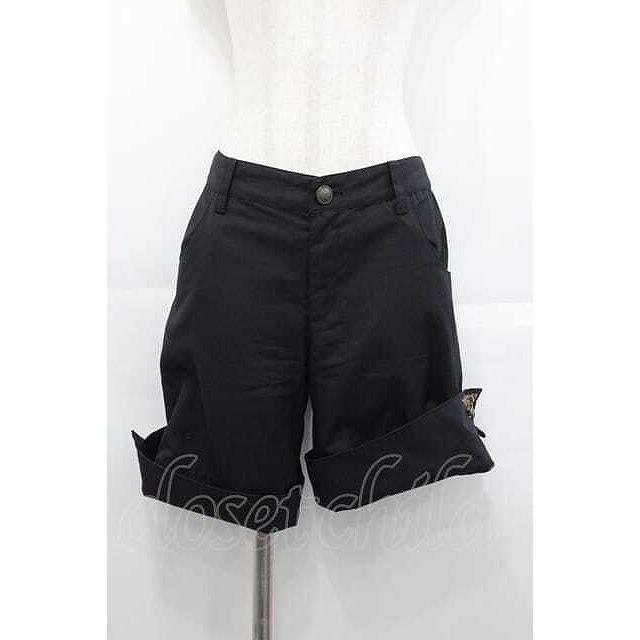 PUTUMAYO / クロス刺繍ショーパン 黒 I-25-06-21-085-PT-PA-HD-ZI