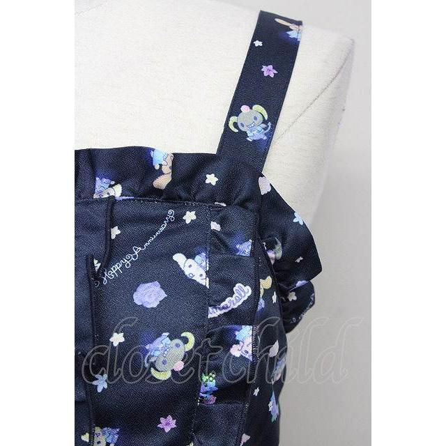 青 axesfemmekawaii サンリオシナモロール ジャンスカ 新品 axes femme Kawaii / シナモロールコラボジャンスカ M ネイビー T-25