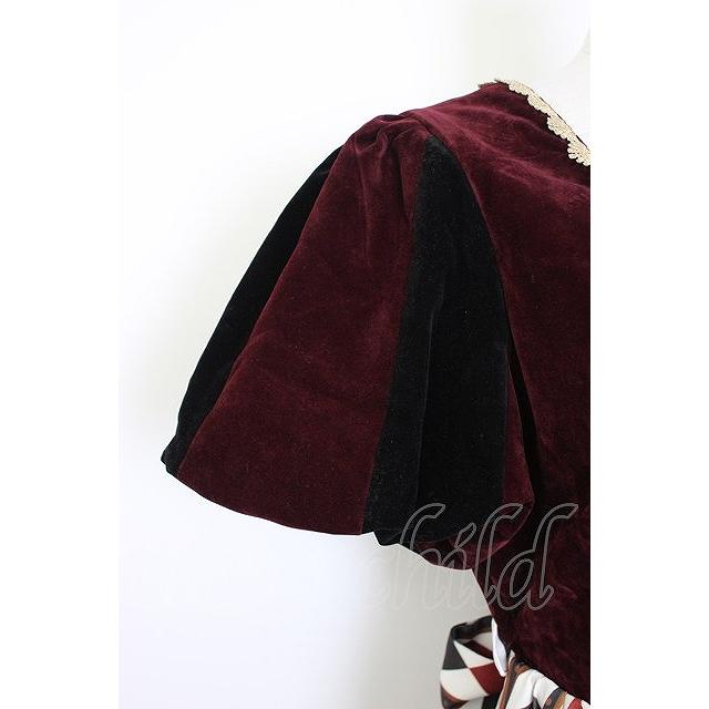 axes femme kawaii / ドールズサーカスワンピース ボルドー T-26-02-20 