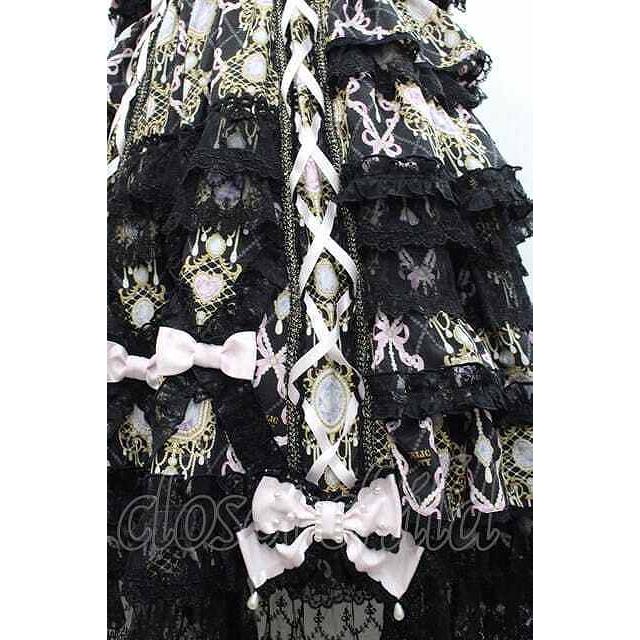 Angelic Pretty / Romantic Jewelry Dress 黒 I-25-11-27-029-AP-OP-SA