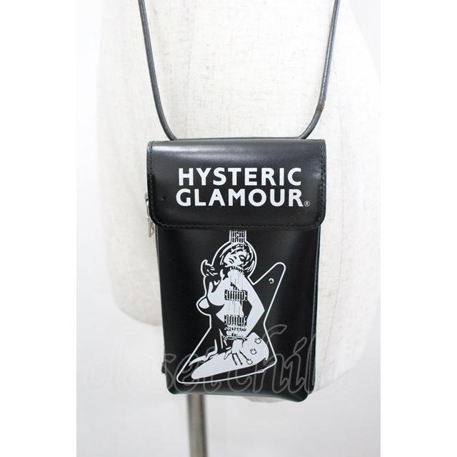HYSTERIC GLAMOUR / スマホショルダー 黒 I-26-02-18-120-PU-ZA-TE