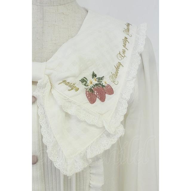 LIZ LISA / Strawberryセーラートップス 白Xピンク T-26-05-31-010-LO