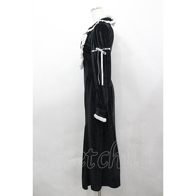 DimMoire / Gothicハートロングドレス 黒X白 I-26-04-27-058-0-OP-SA