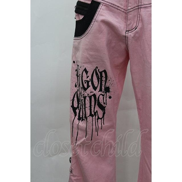 ALGONQUINS ストライプシャツワンピース 白xピンクx黒 ALGONQUINS