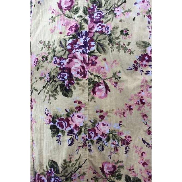 LAURA ASHLEY / 花柄コーデュロイワンピース ベージュ I-26-06-16-078