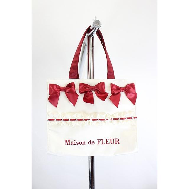 Maison de FLEUR / ガトーフレーズスクエアトートバッグ オフ I-26-08 