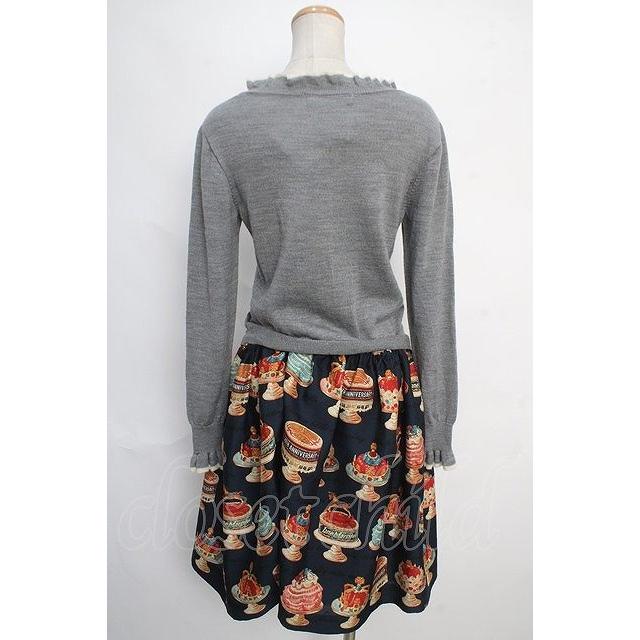 Jane Marple / アニバーサリーケーキトロンプイユワンピース M