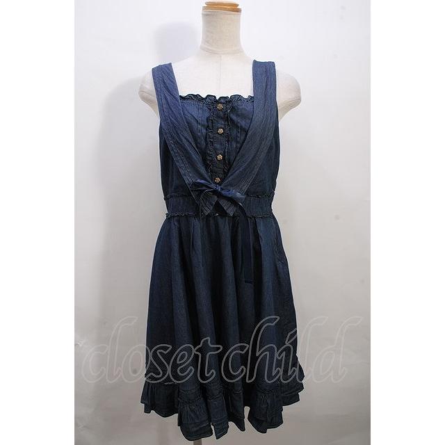 axes femme / ベストドッキングワンピース M インディゴ Y-23-12-05-092-AX-OP-SZ-ZT351 | 