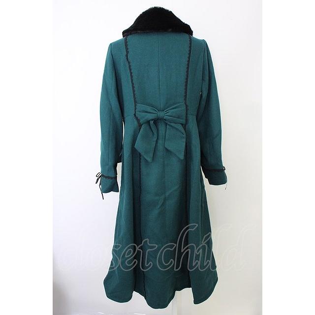 専用axes femme フィッシュテールコート SALE】axes femme / ファー襟フィッシュテールコート M Dグリーン T-24
