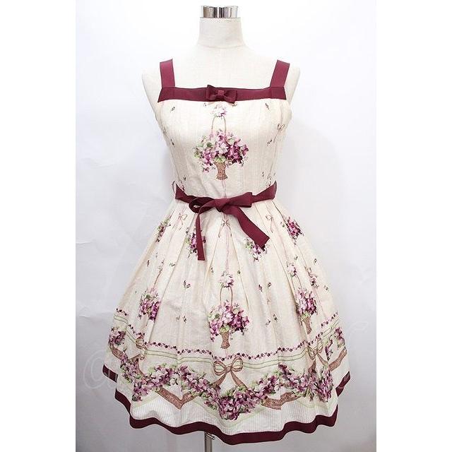 Innocent World / 邸宅のすみれグログランリボンジャンパースカート L  