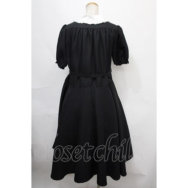 Physical Drop / レトロワンピース 黒x白 Y-24-09-12-104-LO-OP-AS