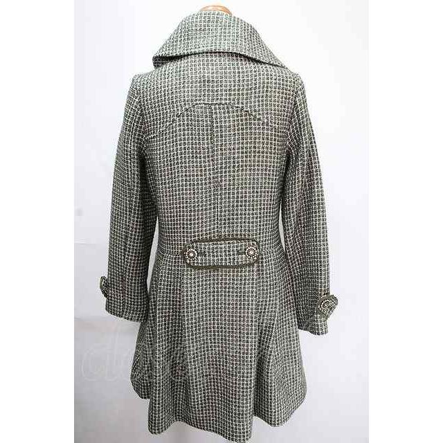 SALE】axes femme / ビジューボタンコート グリーン Y-24-11-21-141-AX 