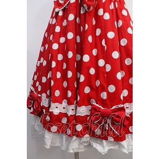Angelic Pretty / ポルカドットジャンパースカート 赤 Y-25-04 Angelic Pretty / ポルカドットジャンパースカート 赤 Y-25-04