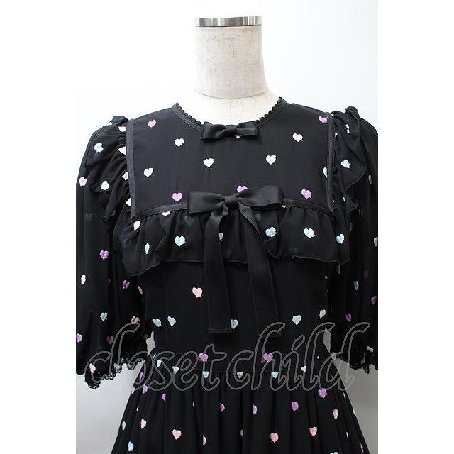 Angelic Pretty ＊ ワンピース Angelic Pretty / Candy Petit Heartワンピース 黒 S-25-10-24-038-AP
