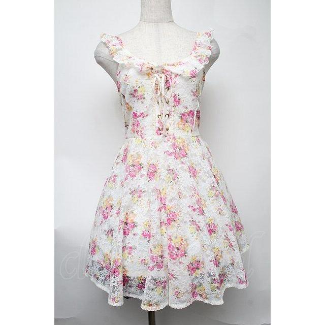 LIZ LISA / お花レースチュニック 0 白 S-25-08-11-032-LO-OP-SZ-ZT473