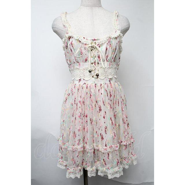 未使用！ リズリサ 花柄レースキャミワンピース ホワイト 未使用！ リズリサ 花柄レースキャミワンピース ホワイト ワンピース