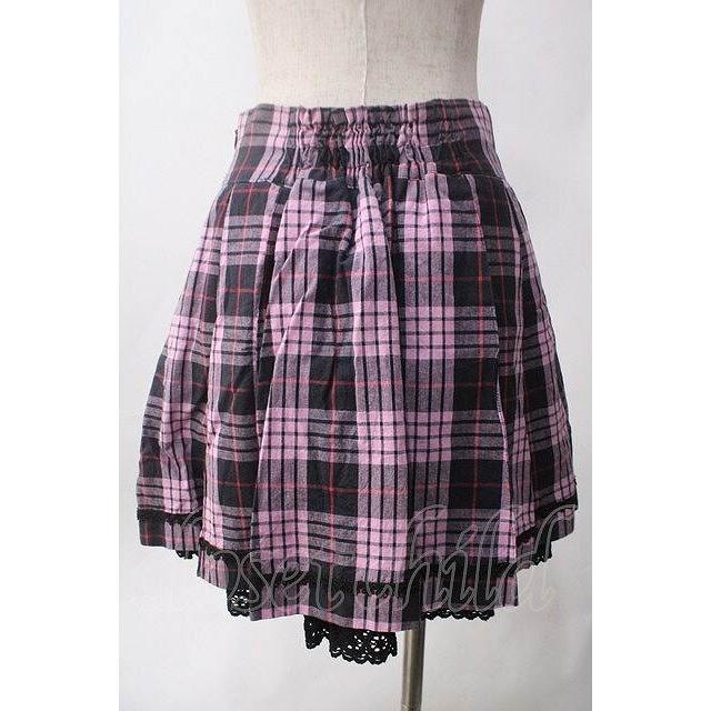 alice auaa チェックドットフリンジスカート alice auaa