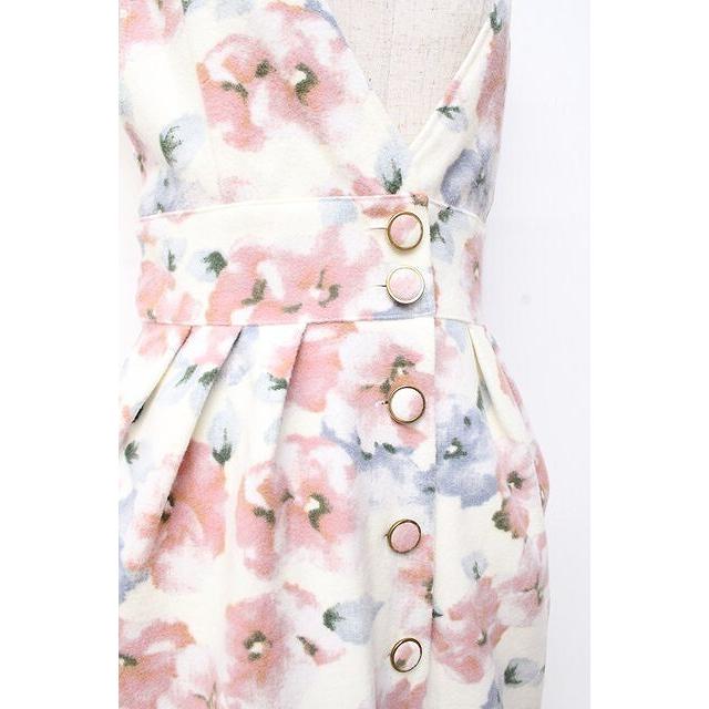 LIZ LISA / 水彩花柄ジャンスカ 0 アイボリー Y-25-09-29-173-LO-OP-SZ