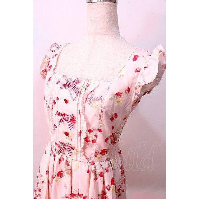 LIZ LISA / ラビットリボン柄ジャンスカ 0 ピンク Y-25-08-26-063-LO